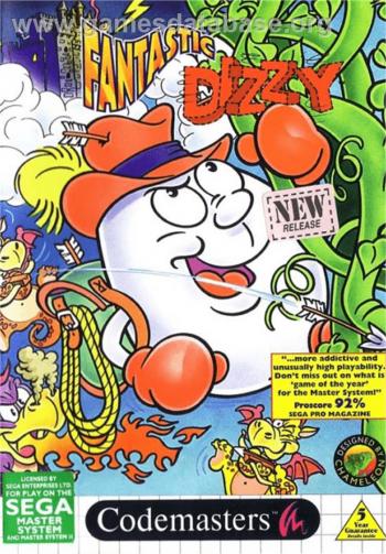 Cover Fantastic Dizzy for Master System II